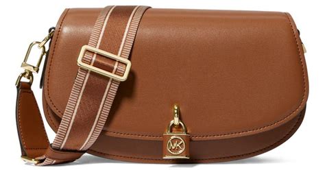 michael kors md messenger leather|Mila Medium Leather Messenger Bag .